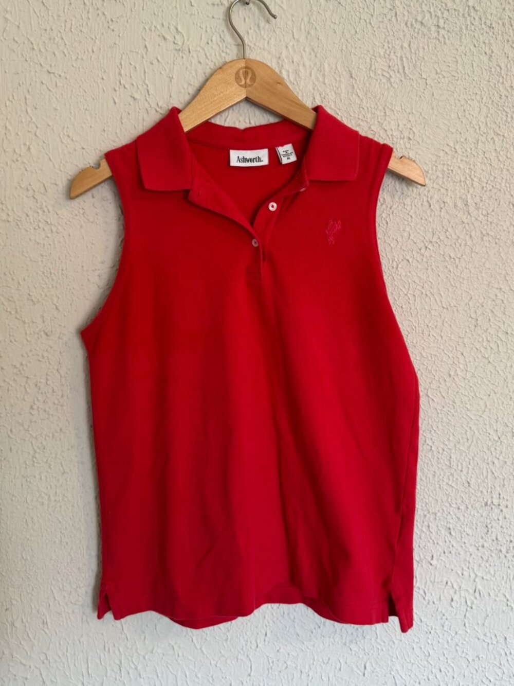 Sleeveless Cotton Golf Polo